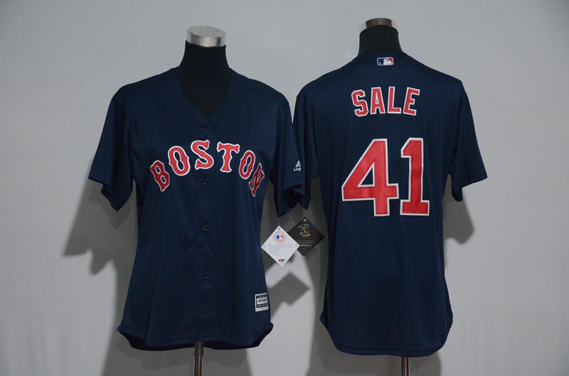 Womens 2017 MLB Boston Red Sox #41 Sale Blue Jerseys->st.louis cardinals->MLB Jersey